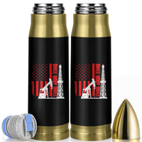Drill Baby Drill American Flag Bullet Tumbler Distressed Oil Rig Oildfield Energy Industry - Wonder Print Shop