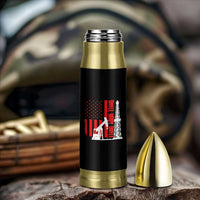 Drill Baby Drill American Flag Bullet Tumbler Distressed Oil Rig Oildfield Energy Industry - Wonder Print Shop