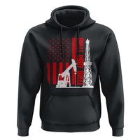 Drill Baby Drill American Flag Hoodie Distressed Oil Rig Oildfield Energy Industry - Wonder Print Shop