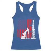 Drill Baby Drill American Flag Racerback Tank Top Distressed Oil Rig Oildfield Energy Industry - Wonder Print Shop