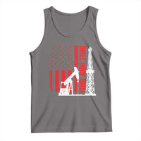 Drill Baby Drill American Flag Tank Top Distressed Oil Rig Oildfield Energy Industry - Wonder Print Shop