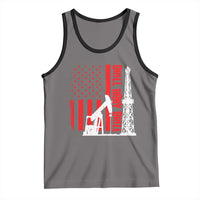 Drill Baby Drill American Flag Tank Top Distressed Oil Rig Oildfield Energy Industry - Wonder Print Shop