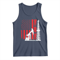 Drill Baby Drill American Flag Tank Top Distressed Oil Rig Oildfield Energy Industry - Wonder Print Shop