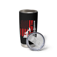 Drill Baby Drill American Flag Tumbler Cup Distressed Oil Rig Oildfield Energy Industry - Wonder Print Shop