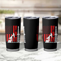 Drill Baby Drill American Flag Tumbler Cup Distressed Oil Rig Oildfield Energy Industry - Wonder Print Shop