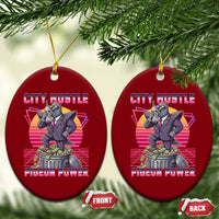 Retro City Hustle Pigeon Power Ceramic Ornament Funny 80s Style Money Bird Gangsta - Wonder Print Shop