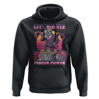 Retro City Hustle Pigeon Power Hoodie Funny 80s Style Money Bird Gangsta - Wonder Print Shop