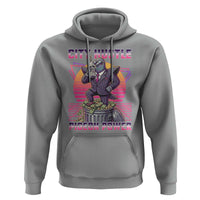 Retro City Hustle Pigeon Power Hoodie Funny 80s Style Money Bird Gangsta - Wonder Print Shop
