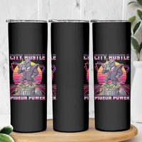 Retro City Hustle Pigeon Power Skinny Tumbler Funny 80s Style Money Bird Gangsta - Wonder Print Shop