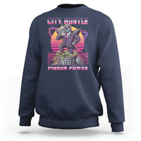 Retro City Hustle Pigeon Power Sweatshirt Funny 80s Style Money Bird Gangsta - Wonder Print Shop