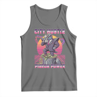 Retro City Hustle Pigeon Power Tank Top Funny 80s Style Money Bird Gangsta - Wonder Print Shop