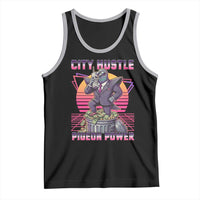Retro City Hustle Pigeon Power Tank Top Funny 80s Style Money Bird Gangsta - Wonder Print Shop