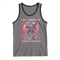 Retro City Hustle Pigeon Power Tank Top Funny 80s Style Money Bird Gangsta - Wonder Print Shop