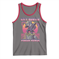 Retro City Hustle Pigeon Power Tank Top Funny 80s Style Money Bird Gangsta - Wonder Print Shop