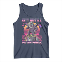 Retro City Hustle Pigeon Power Tank Top Funny 80s Style Money Bird Gangsta - Wonder Print Shop