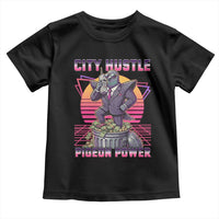 Retro City Hustle Pigeon Power Toddler T Shirt Funny 80s Style Money Bird Gangsta - Wonder Print Shop