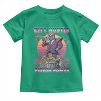 Retro City Hustle Pigeon Power Toddler T Shirt Funny 80s Style Money Bird Gangsta - Wonder Print Shop