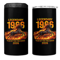 Legendary 1966 Year of the Fire Horse 4 in 1 Can Cooler Tumbler Fiery 2026 Zodiac Birthday Gift - Wonder Print Shop