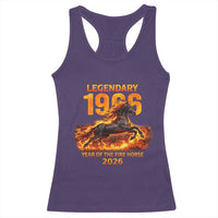 Legendary 1966 Year of the Fire Horse Racerback Tank Top Fiery 2026 Zodiac Birthday Gift - Wonder Print Shop