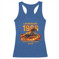 Legendary 1966 Year of the Fire Horse Racerback Tank Top Fiery 2026 Zodiac Birthday Gift - Wonder Print Shop