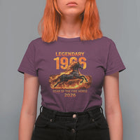 Legendary 1966 Year of the Fire Horse T Shirt For Women Fiery 2026 Zodiac Birthday Gift - Wonder Print Shop