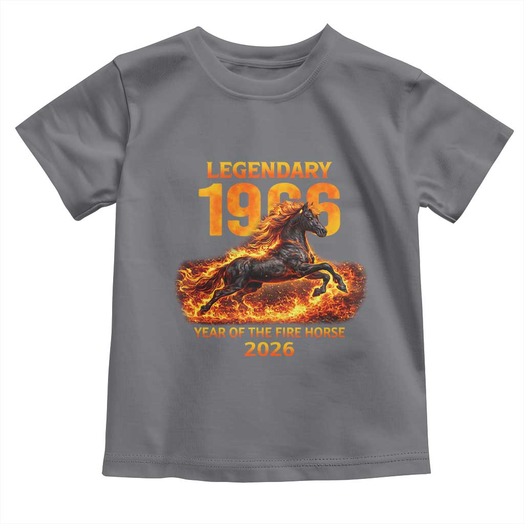 Legendary 1966 Year of the Fire Horse Toddler T Shirt Fiery 2026 Zodiac Birthday Gift - Wonder Print Shop
