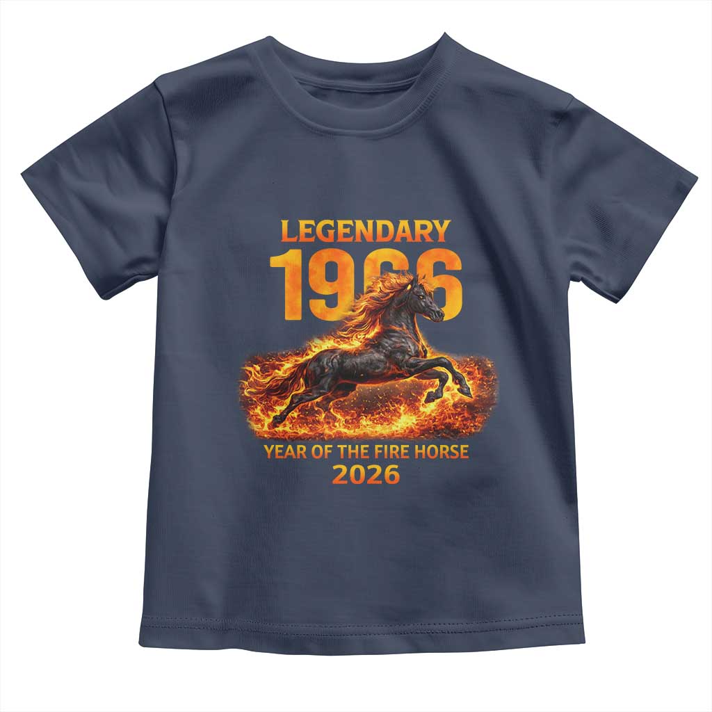 Legendary 1966 Year of the Fire Horse Toddler T Shirt Fiery 2026 Zodiac Birthday Gift - Wonder Print Shop