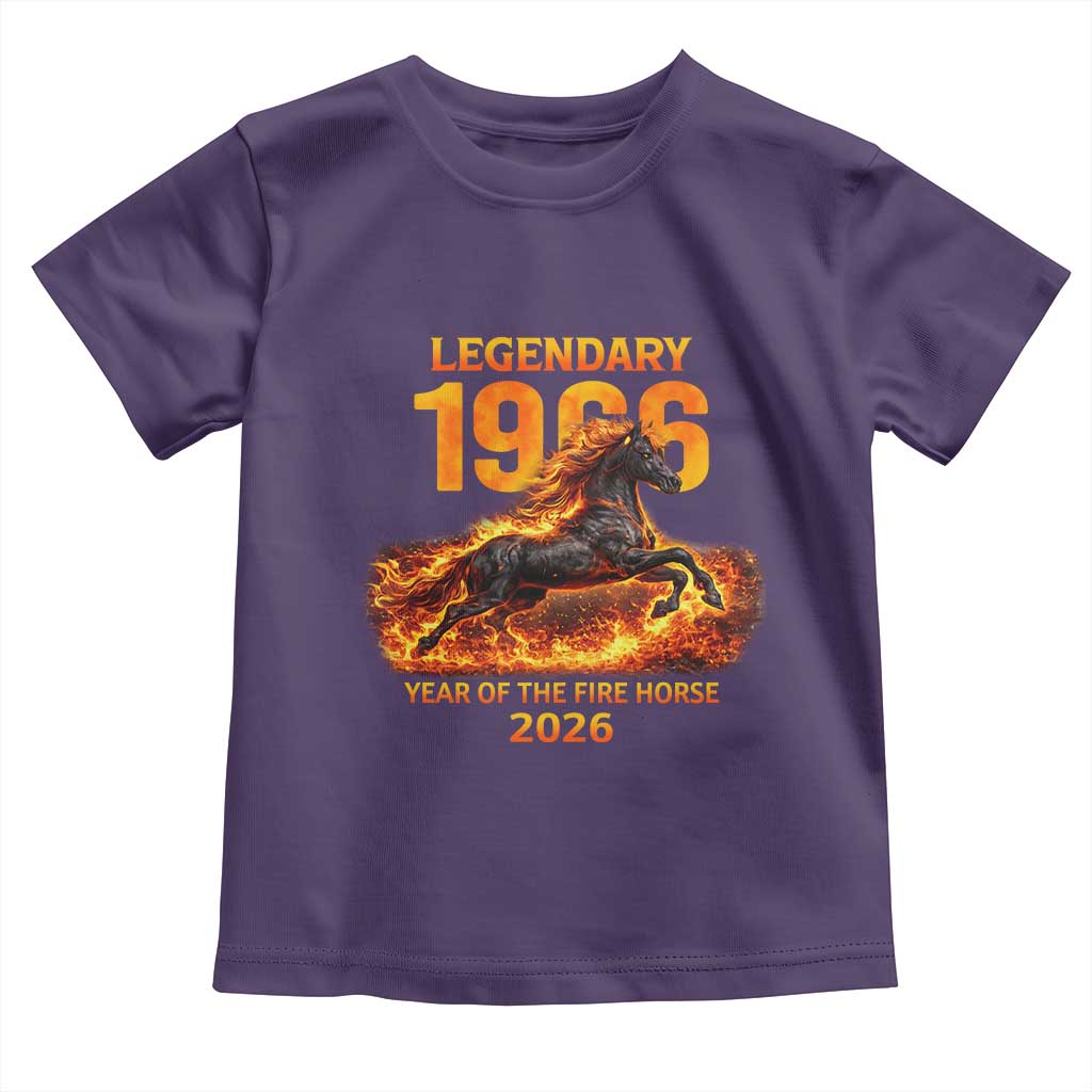 Legendary 1966 Year of the Fire Horse Toddler T Shirt Fiery 2026 Zodiac Birthday Gift - Wonder Print Shop