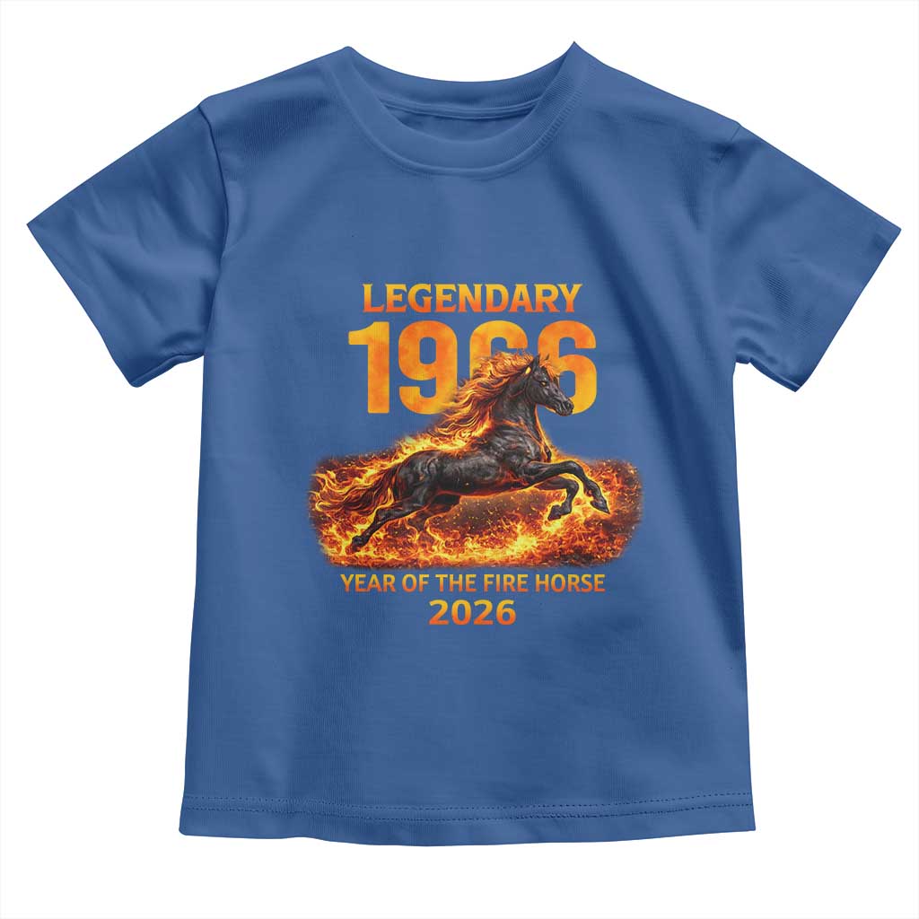Legendary 1966 Year of the Fire Horse Toddler T Shirt Fiery 2026 Zodiac Birthday Gift - Wonder Print Shop