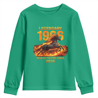 Legendary 1966 Year of the Fire Horse Youth Sweatshirt Fiery 2026 Zodiac Birthday Gift - Wonder Print Shop
