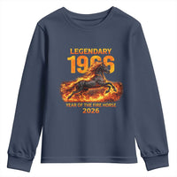 Legendary 1966 Year of the Fire Horse Youth Sweatshirt Fiery 2026 Zodiac Birthday Gift - Wonder Print Shop