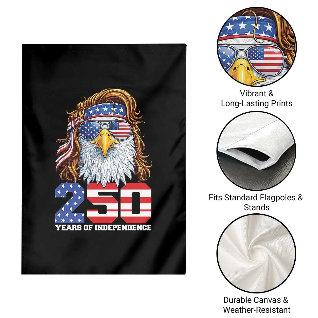 250 Years of Independece Patriotic Eagle Garden Flag 1776 2026 USA Flag 4th of July Semiquincentennial - Wonder Print Shop