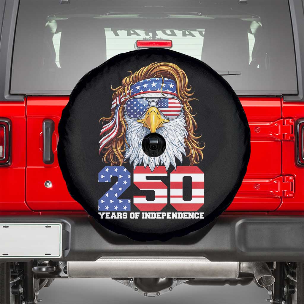 250 Years of Independece Patriotic Eagle Spare Tire Cover 1776 2026 USA Flag 4th of July Semiquincentennial - Wonder Print Shop