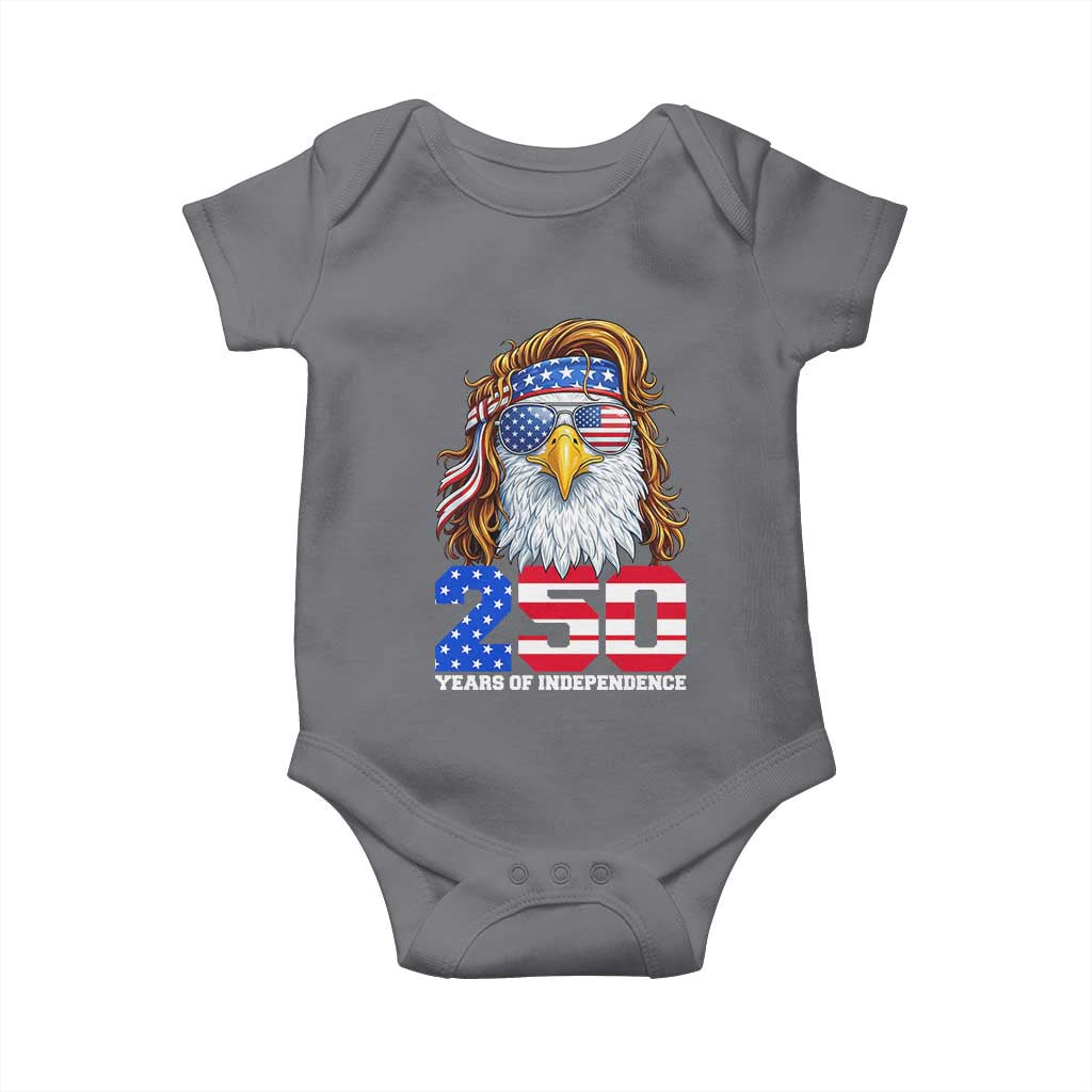 250 Years of Independece Patriotic Eagle Baby Onesie 1776 2026 USA Flag 4th of July Semiquincentennial - Wonder Print Shop