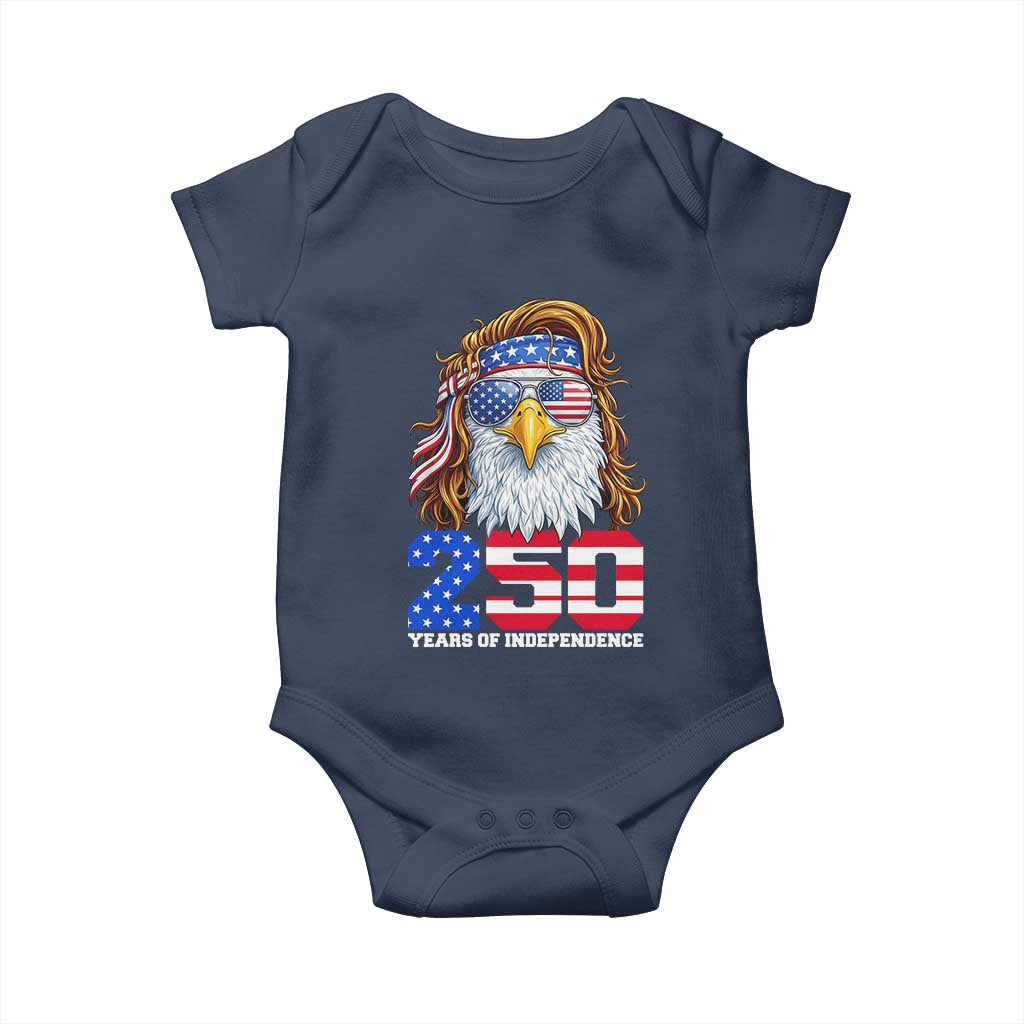 250 Years of Independece Patriotic Eagle Baby Onesie 1776 2026 USA Flag 4th of July Semiquincentennial - Wonder Print Shop