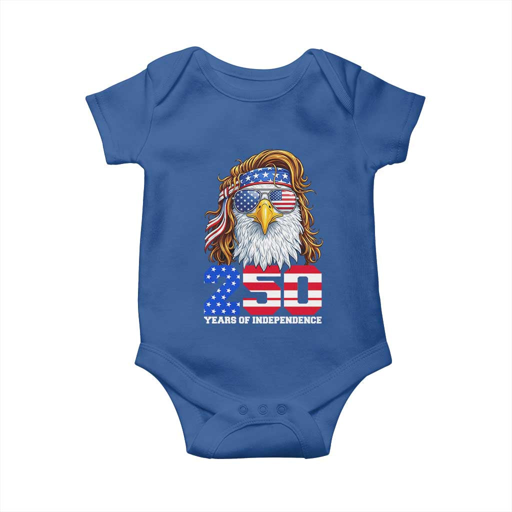 250 Years of Independece Patriotic Eagle Baby Onesie 1776 2026 USA Flag 4th of July Semiquincentennial - Wonder Print Shop