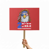 250 Years of Independece Patriotic Eagle Protest Sign 1776 2026 USA Flag 4th of July Semiquincentennial