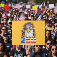 250 Years of Independece Patriotic Eagle Protest Sign 1776 2026 USA Flag 4th of July Semiquincentennial