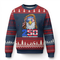 250 Years of Independece Patriotic Eagle Ugly Christmas Sweater 1776 2026 USA Flag 4th of July Semiquincentennial - Wonder Print Shop