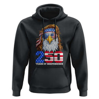 250 Years of Independece Patriotic Eagle Hoodie 1776 2026 USA Flag 4th of July Semiquincentennial - Wonder Print Shop