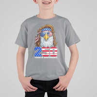 250 Years of Independece Patriotic Eagle T Shirt For Kid 1776 2026 USA Flag 4th of July Semiquincentennial - Wonder Print Shop