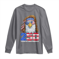 250 Years of Independece Patriotic Eagle Long Sleeve Shirt 1776 2026 USA Flag 4th of July Semiquincentennial - Wonder Print Shop