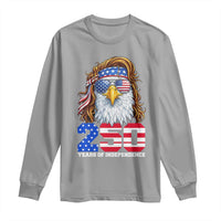 250 Years of Independece Patriotic Eagle Long Sleeve Shirt 1776 2026 USA Flag 4th of July Semiquincentennial - Wonder Print Shop