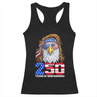 250 Years of Independece Patriotic Eagle Racerback Tank Top 1776 2026 USA Flag 4th of July Semiquincentennial - Wonder Print Shop