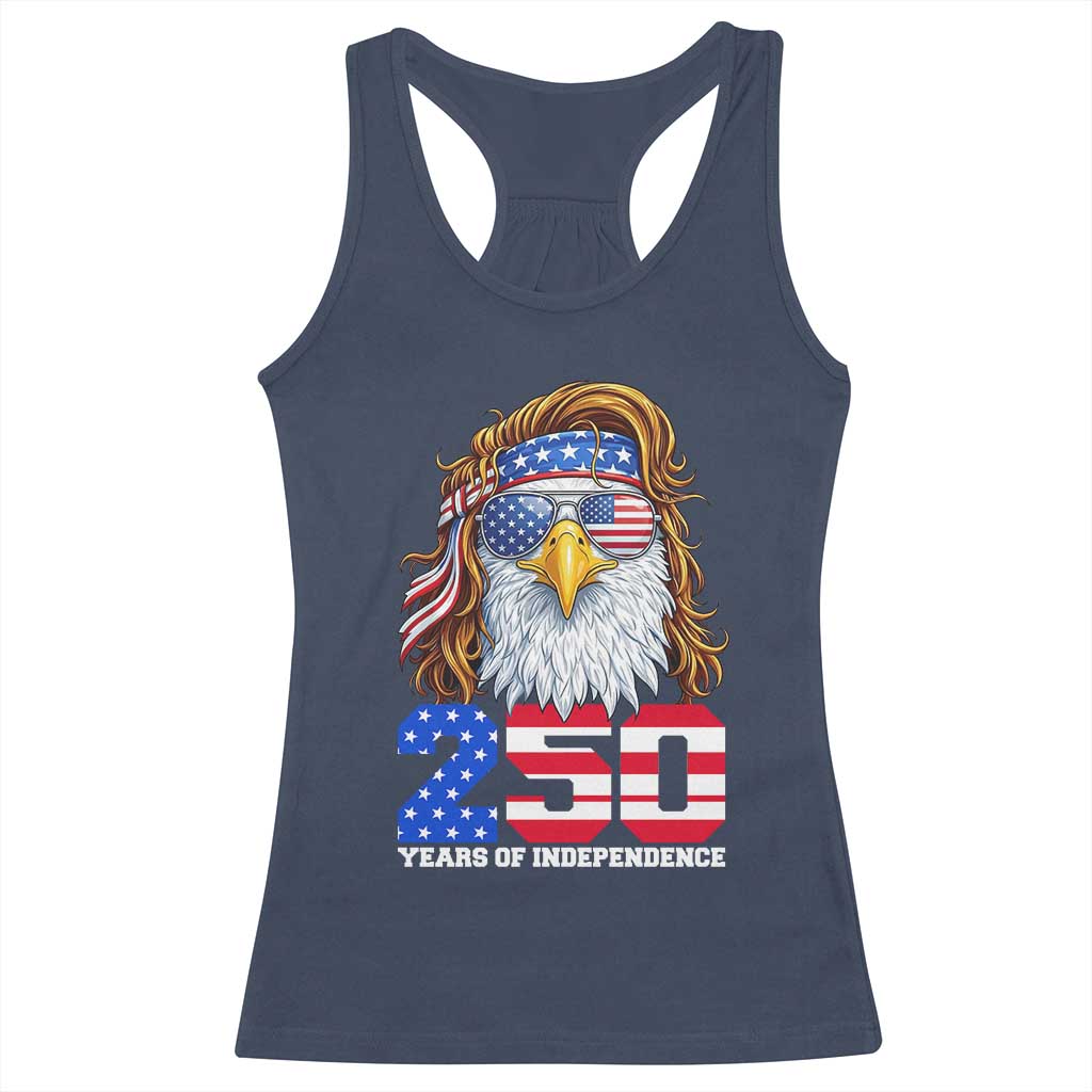 250 Years of Independece Patriotic Eagle Racerback Tank Top 1776 2026 USA Flag 4th of July Semiquincentennial - Wonder Print Shop