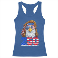 250 Years of Independece Patriotic Eagle Racerback Tank Top 1776 2026 USA Flag 4th of July Semiquincentennial - Wonder Print Shop