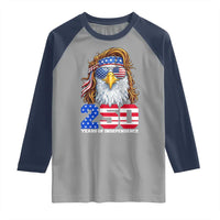 250 Years of Independece Patriotic Eagle Raglan Shirt 1776 2026 USA Flag 4th of July Semiquincentennial - Wonder Print Shop