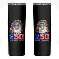 250 Years of Independece Patriotic Eagle Skinny Tumbler 1776 2026 USA Flag 4th of July Semiquincentennial - Wonder Print Shop