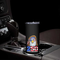250 Years of Independece Patriotic Eagle Skinny Tumbler 1776 2026 USA Flag 4th of July Semiquincentennial - Wonder Print Shop