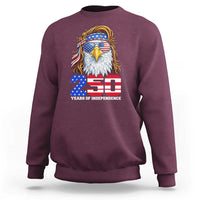 250 Years of Independece Patriotic Eagle Sweatshirt 1776 2026 USA Flag 4th of July Semiquincentennial - Wonder Print Shop